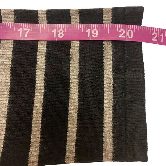 Spense Black and‎ Gray Striped Dress Long Sleeve Dress Size Medium - Picture 10 of 11